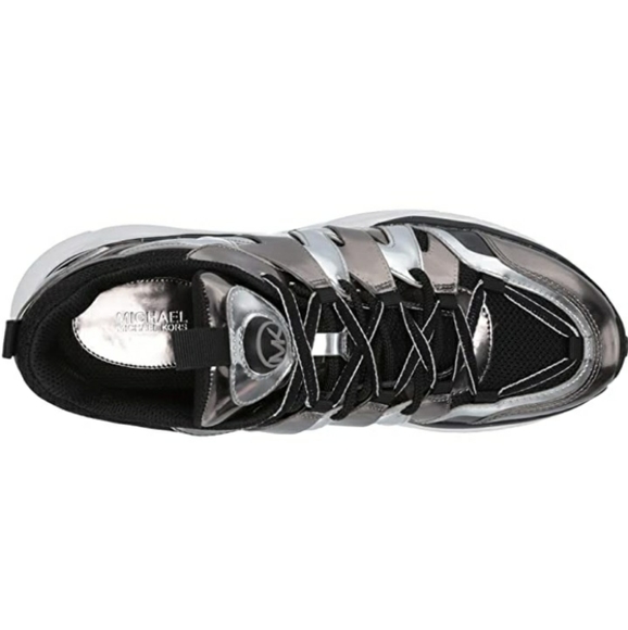 Michael Kors Silver/Black Metalic Hero Trainer - Picture 5 of 6